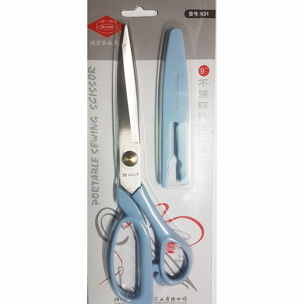 

Ag gunting potong kain kain merk de xian model k31 9" - biru