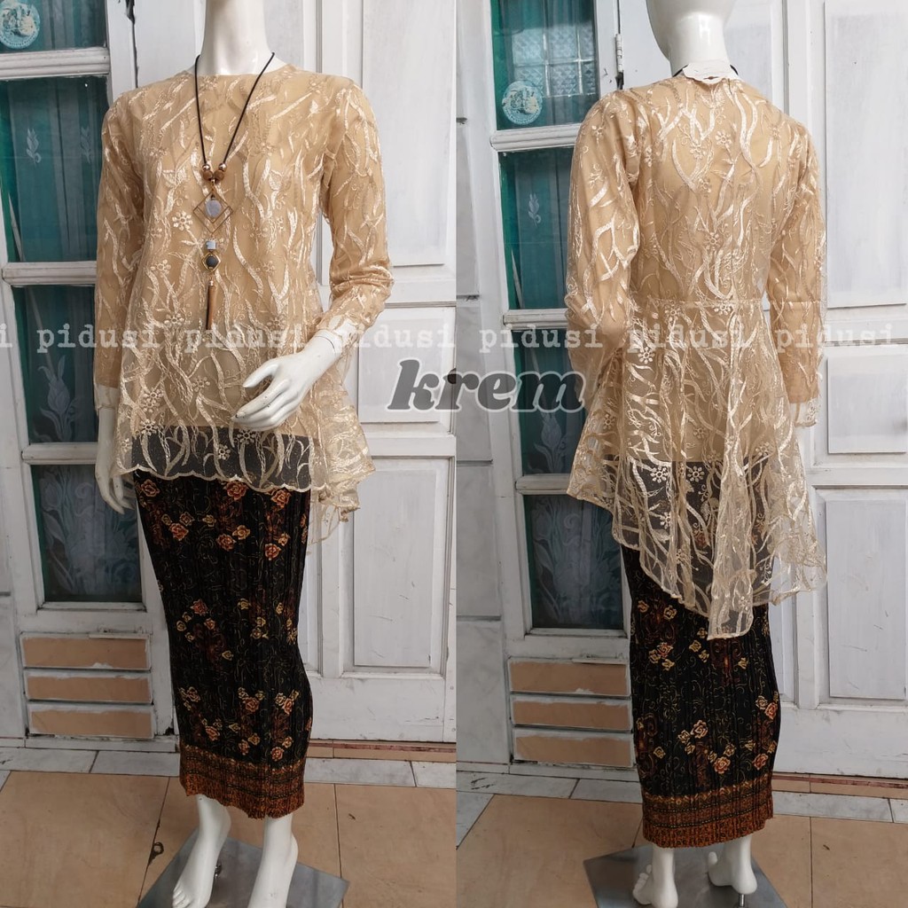 PROMO SET KEBAYA PINQUIN TULLE MUTIARA BORDIR / SET KEBAYA TULLE PINQUIN