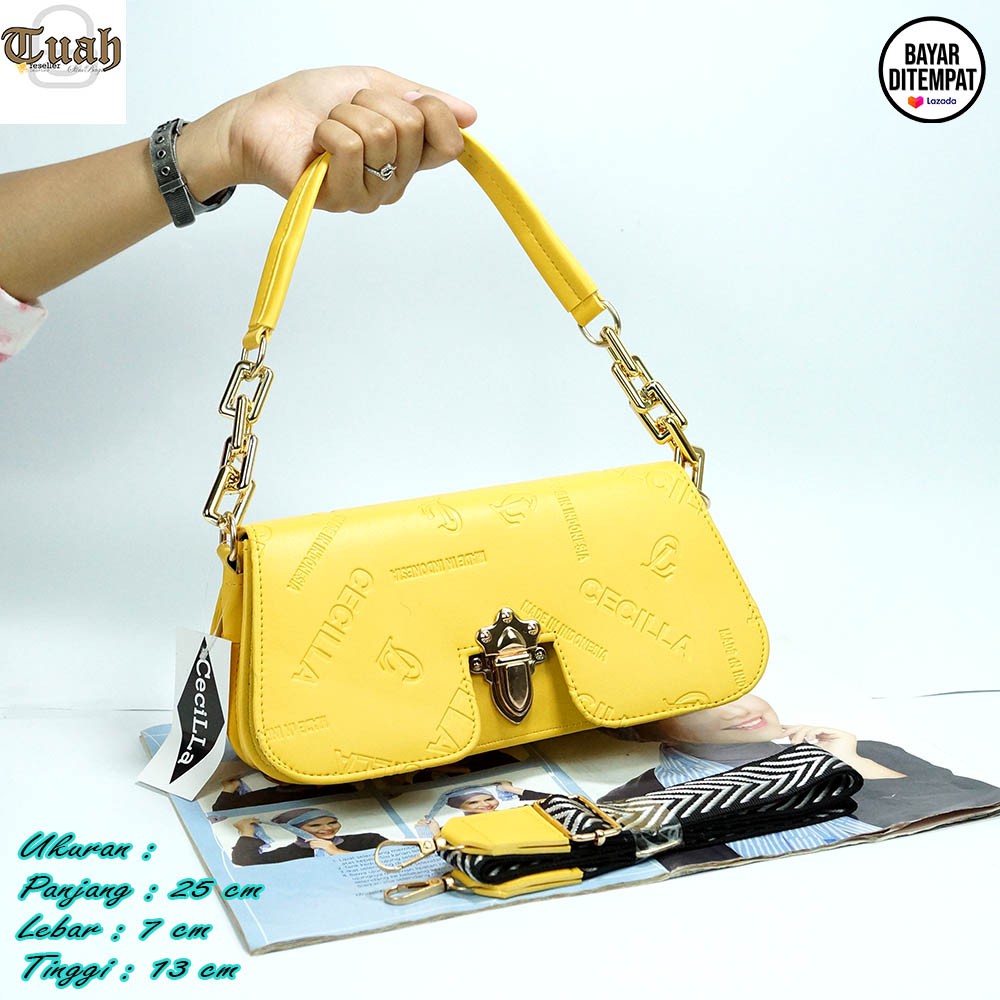 TUAH SLIMBAGS / SL CeciLLa Bordir 2 Tali MX 3798 / Tas Fashion Wanita Terbaru / Best Seller