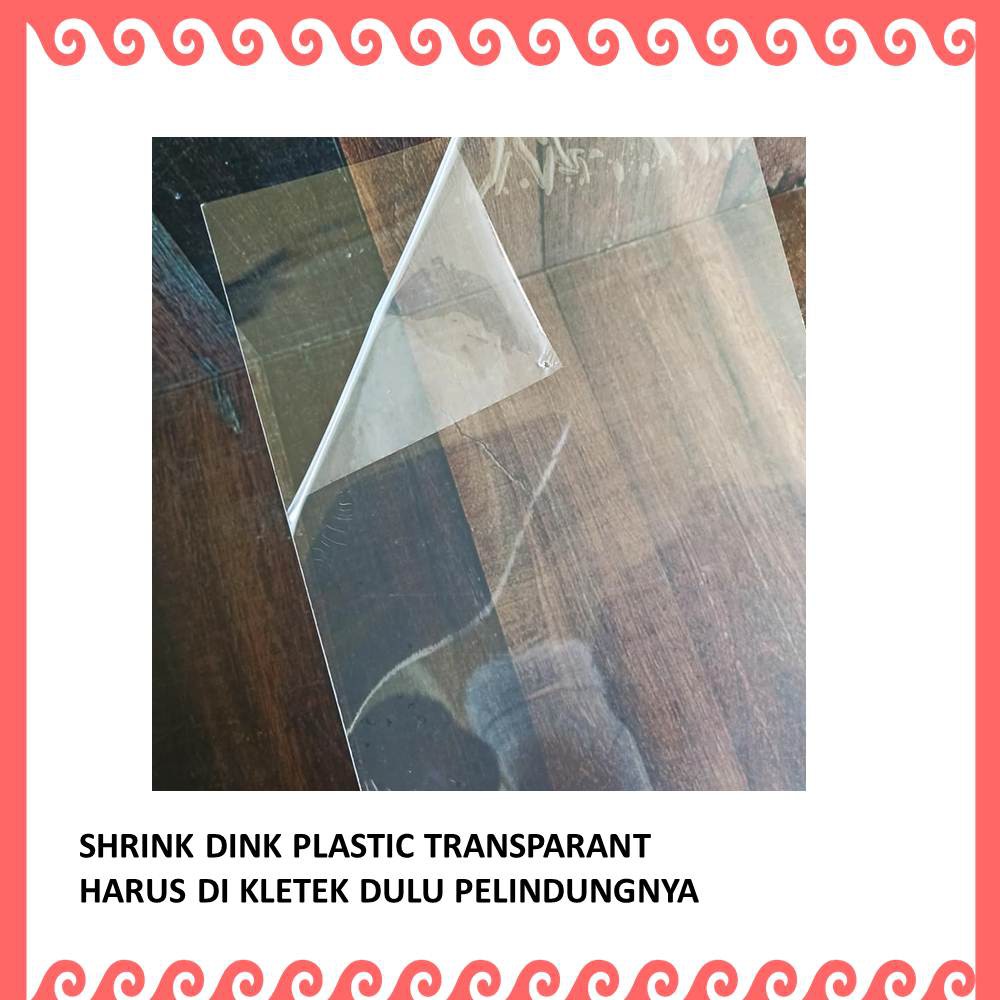 DIY SHRINKY DINK PLASTIC SHRINK DINK CRAFT UNTUK AKSESORIS DAN HIASAN 0,3 mm