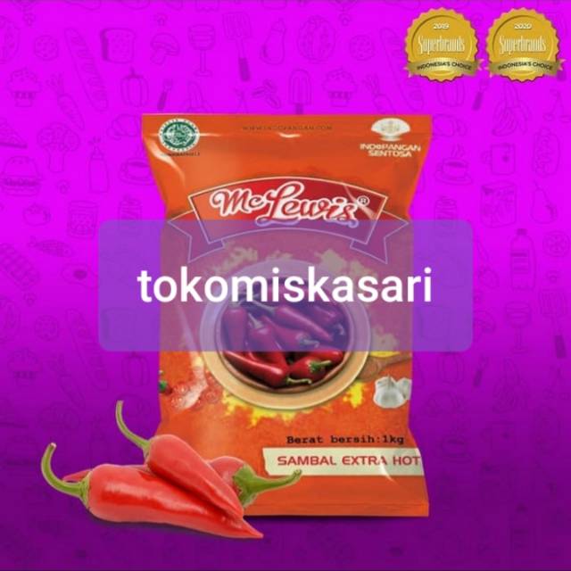 

Saos sambal mclewis . Premium . Super hot . Sachet