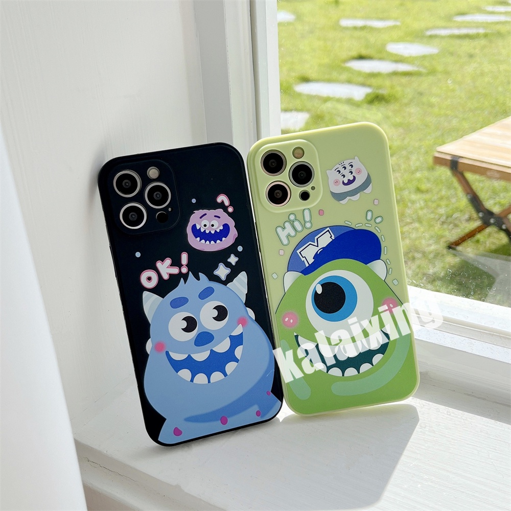 Soft Case Motif Monster Besar Untuk iPhone 14 / 13 / 12 / 11 Pro Max 13mini 12mini X Xs Max Xr 7plus 8plus 6plus 6 6s 7 8