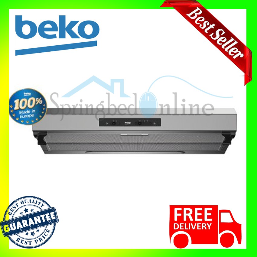 Beko Penghisap Asap Dapur HNS91212X Slim Hood