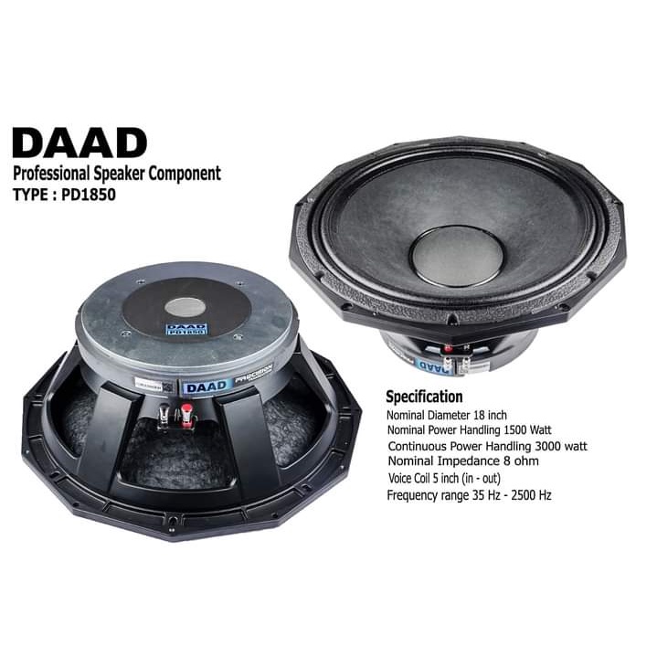 Speaker DAAD 18 inch PD1850