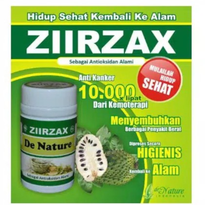 

Obat Herbal Ziirzax Ektrak daun sirsak asli de nature