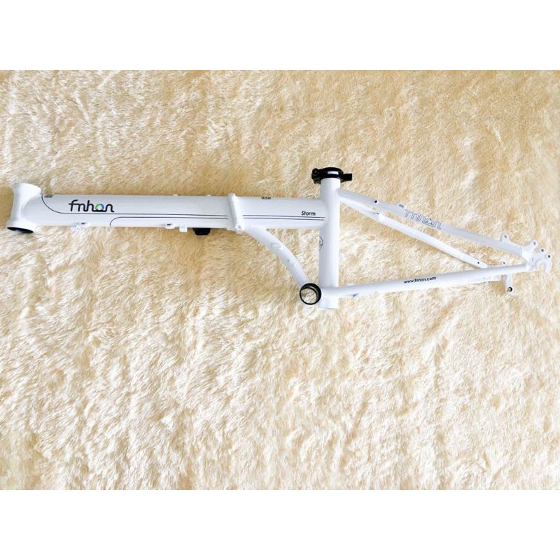 Frame Fork handle post Hp Fnhon Storm putih white Discbrake DB Disc brake