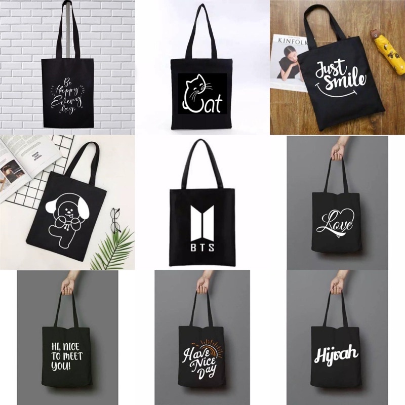 Totebag Kanvas karakter