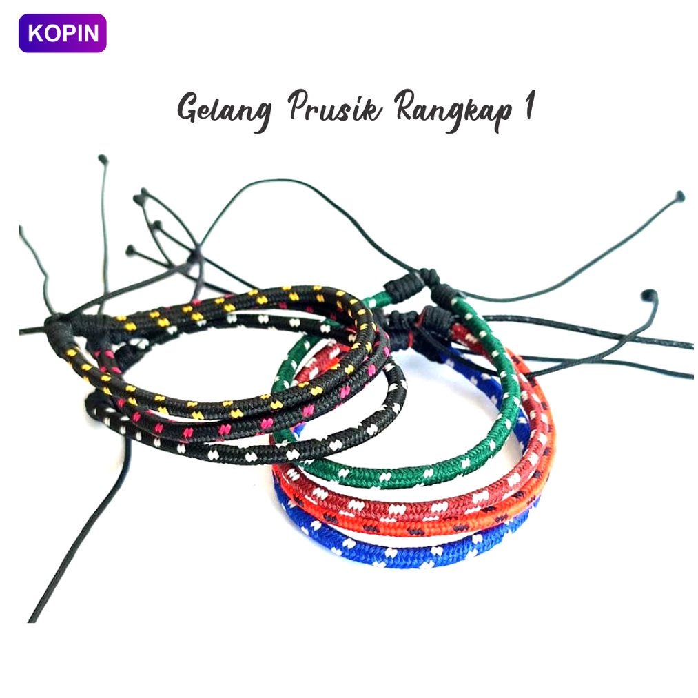 Gelang Pria Keren Tali Prusik Gelang Tangan