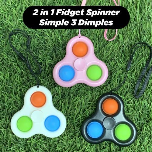 Triple Dimple Fidget Spinner / Simple Dimple / Fidget Spinner