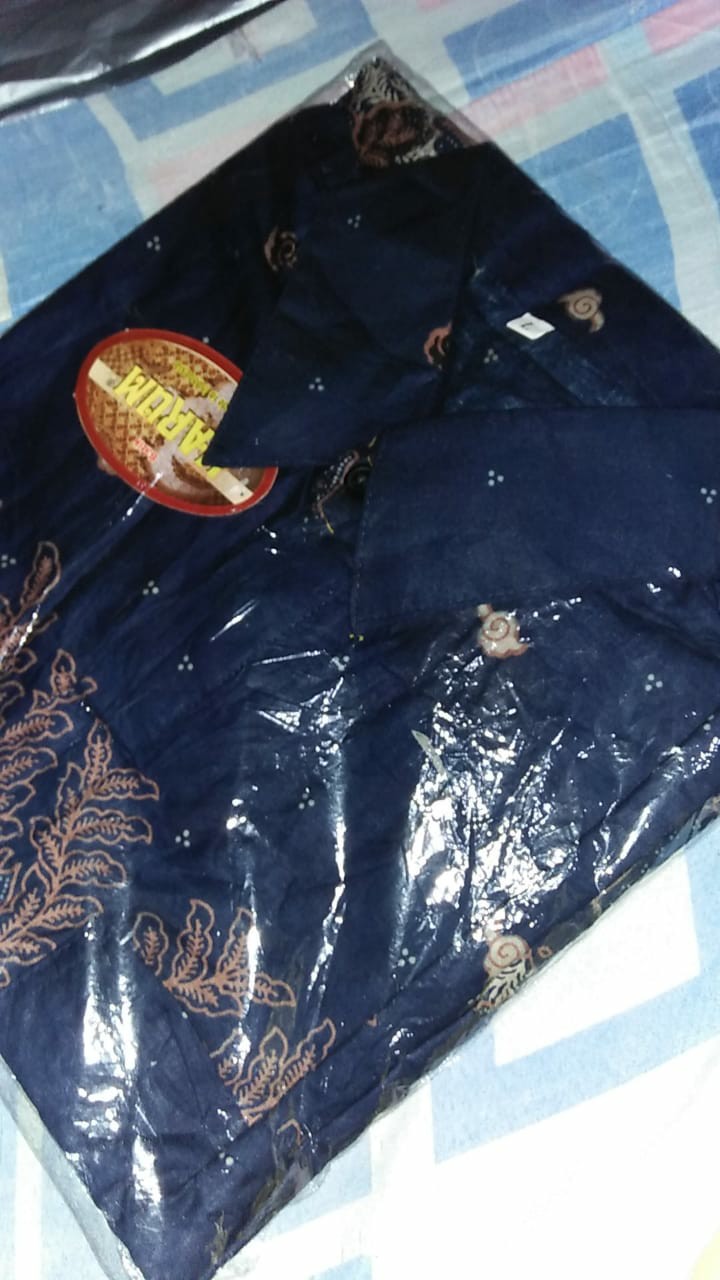 Bswart Batik Hrb026 Kenongo Hem Pendek Padi Pekalongan M L Xl Batik Pria Murah Modern Grosir