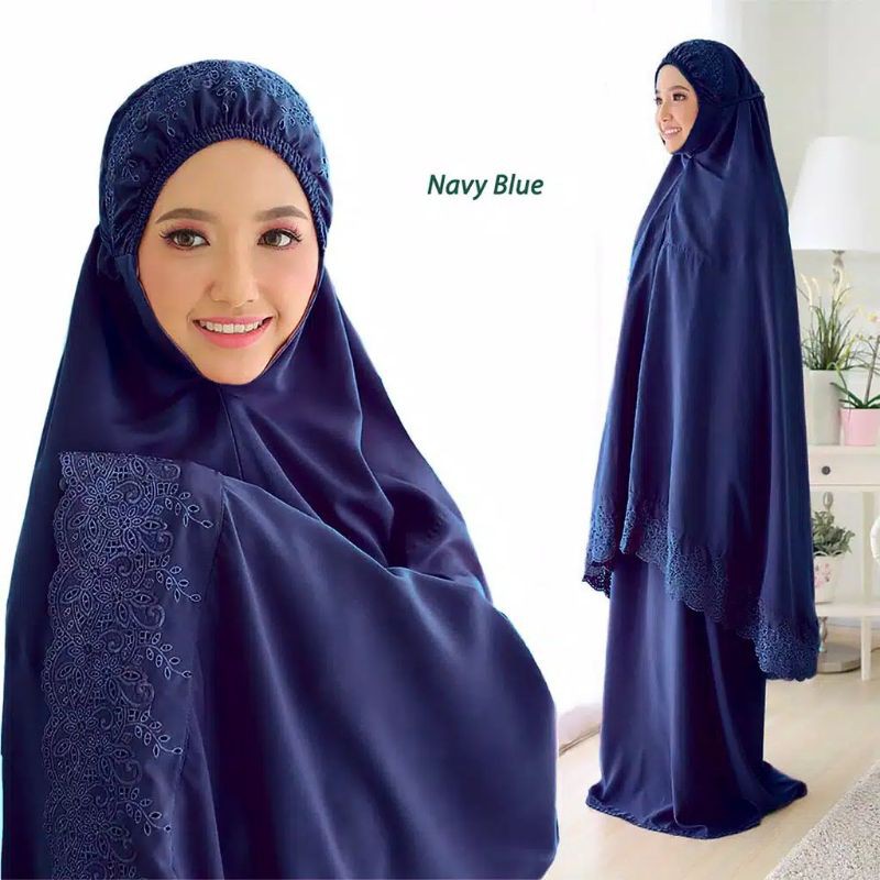 [COD] Mukena Dewasa Renda Khadijah Jumbo Free Tas