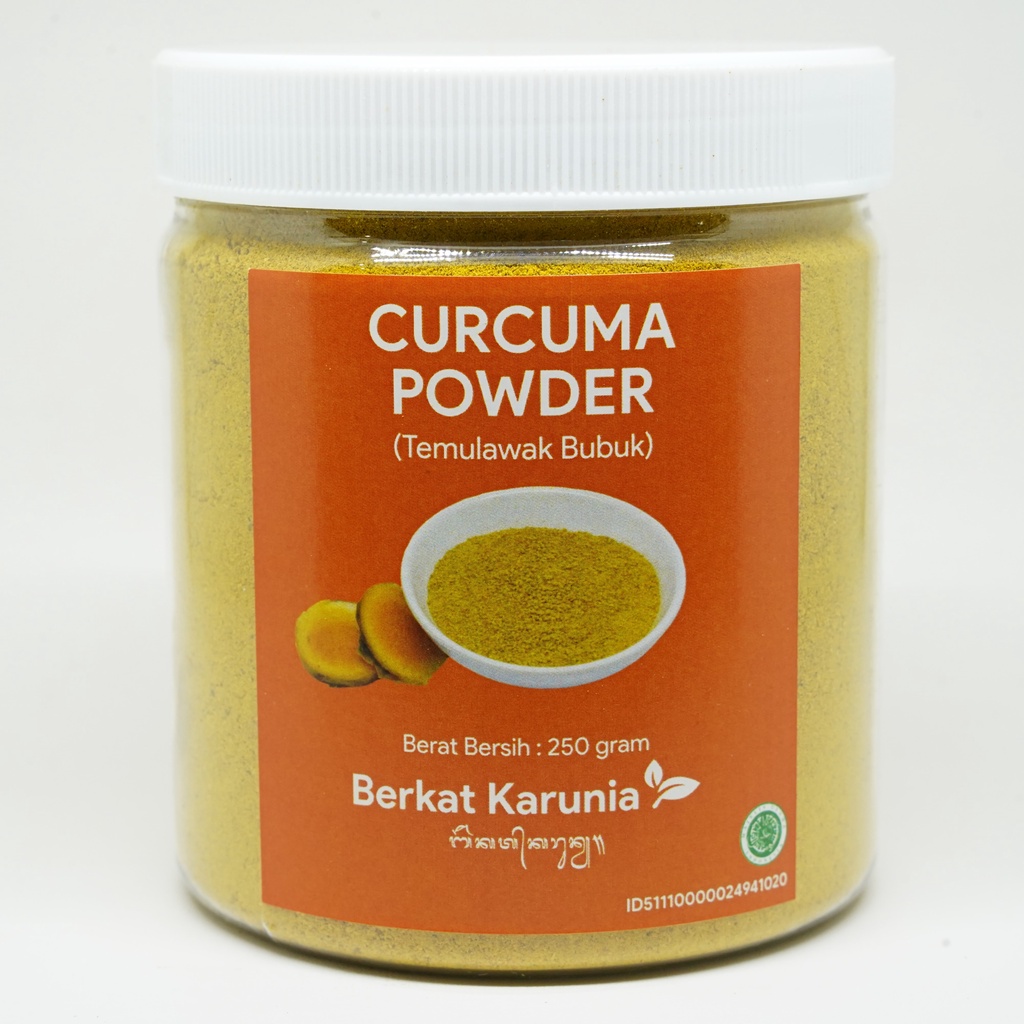 

TEMULAWAK BUBUK MURNI BERKAT KARUNIA BALI (ORIGINAL CURCUMA POWDER) 250 GRM