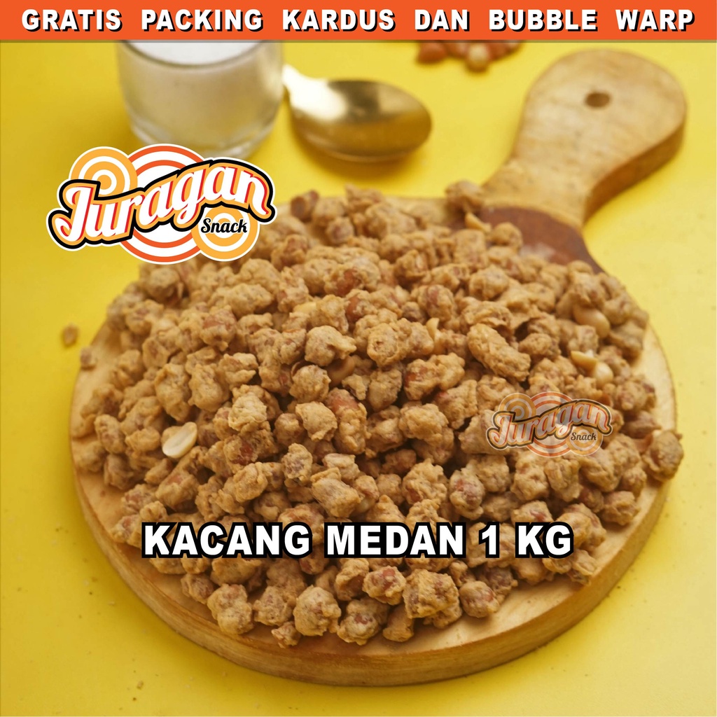 

KACANG MEDAN 1 KG snack kiloan makanan ringan jajanan cemilan camilan pedas manis asin gurih murah