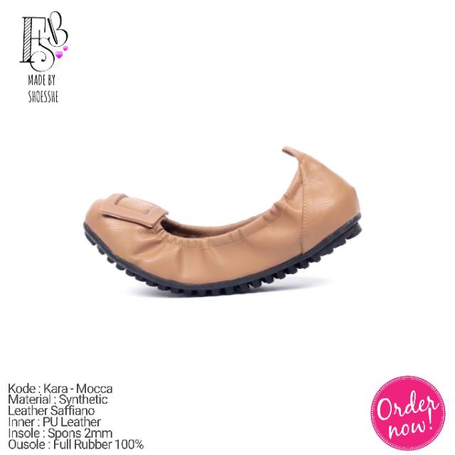 Fsb - KARA Sepatu Flat Shoes Wanita Model Lipat