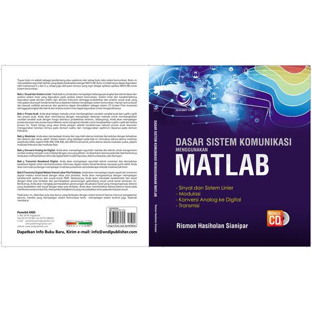 Jual Dasar Sistem Komunikasi Menggunakan Matlab + CD - Rismon Hasiholan ...