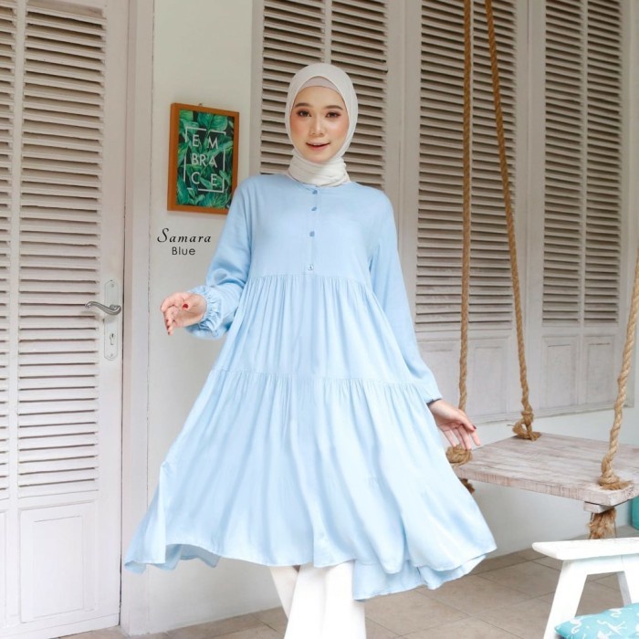 WIZA TUNIK / ATASAN WANITA TERBARU 2022 MAT KATUN MOSCREPE / BAJU TUNIK TERLARIS / FASHION MUSLIM CEWEK DEWASA KEKINIAN