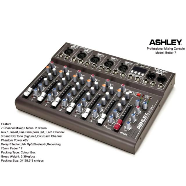 Mixer Audio Ashley Better 7 original