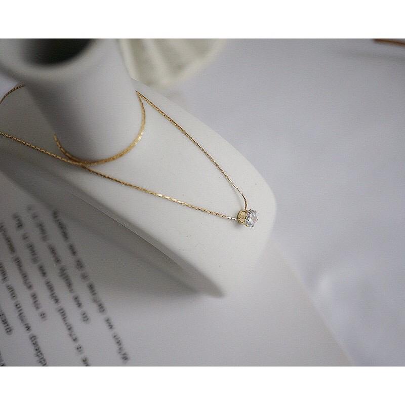 Kalung Nagita Diamond Titanium Premium Import Aksesoris Fashion wanita Korea Elegan Simple Rare item  Aksesoris Fashion Wanita Perhiasan  Aksesoris Wanita Perhiasan Korea  Perhiasan wanita /  Kalung  wanita terbaru kekinian /  Kalung  emas wanita