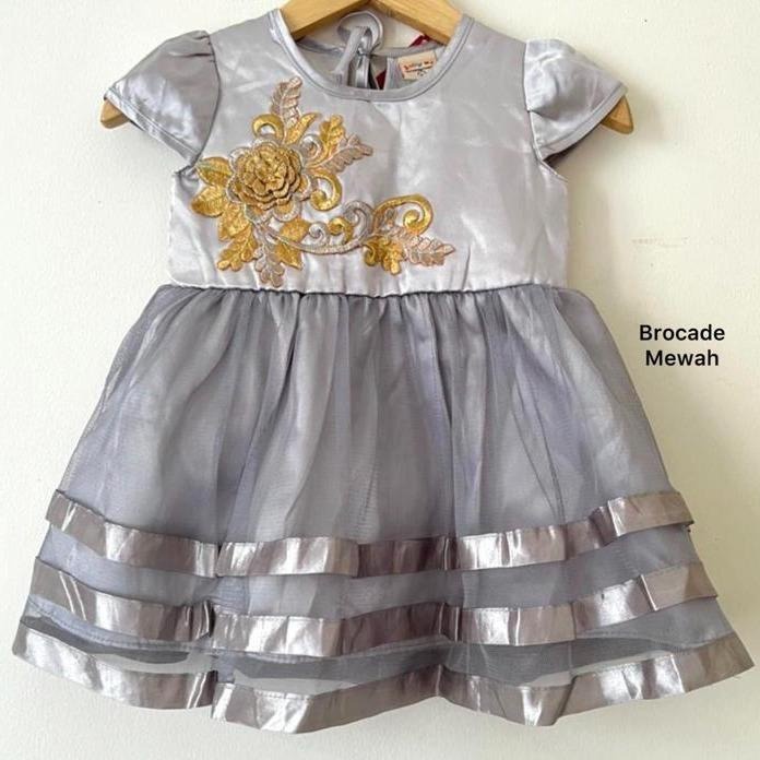 Dress Pesta Kondangan Ulang Tahun Mewah Lucu Bayi Anak Perempuan Cewek Terlaris Kode 9 Babeebabyshop