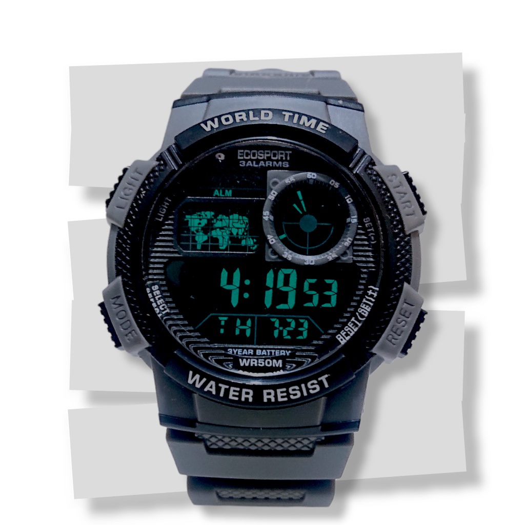 TERBARU JAM TANGAN ESPORT JAM TANGAN PRIA MASA KINI JAM SPORT DIGITAL LED TIME WATER RESIST