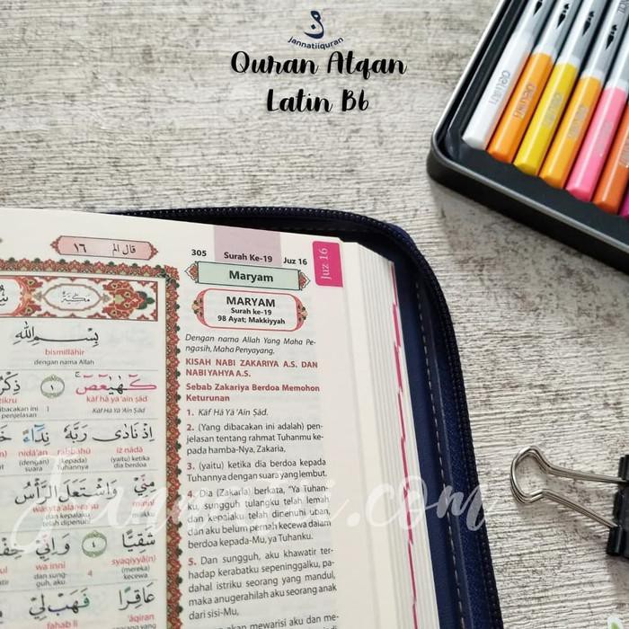 ( Buku ) Quran Atqan Latin B6 - Terjemah Per Kata -Quran Latin - Brown