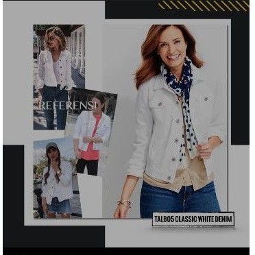 Classical Denim Jacket By Brand Talbots