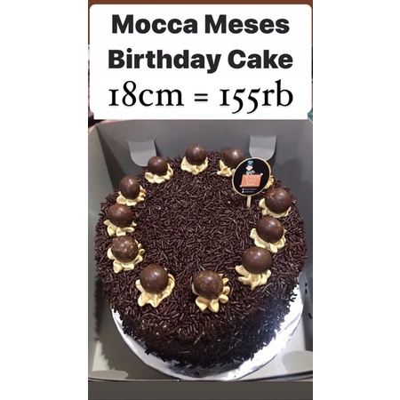 

mocca meses bday cake - topper atau kartu blm termasuk