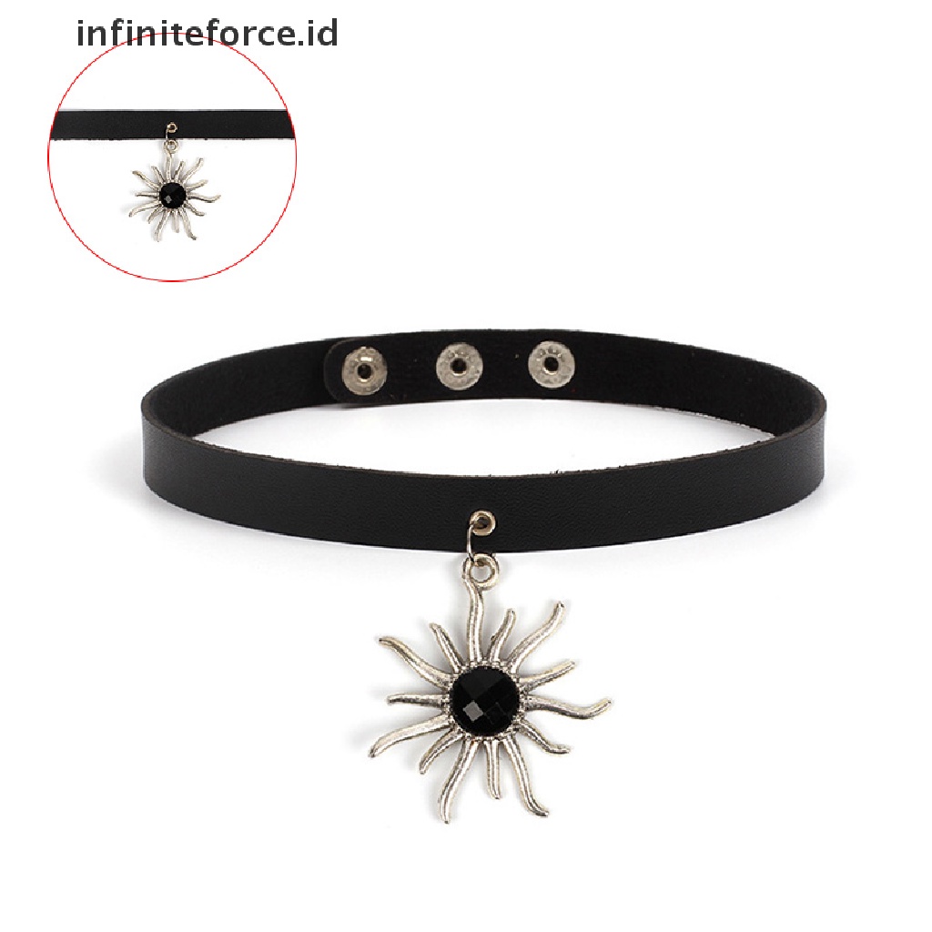 Kalung Choker Bahan Kulit Pu Gaya Punk Gothic