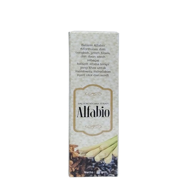 Alfabio Balsem Aroma Terapi Tube 20 gram  / Meredakan Nyeri otot / Hidung Tersumbat / Gatal-gatal-1