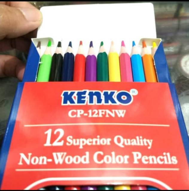 PENSIL WARNA KENKO 12 WARNA PANJANG / COLOR PENCILS-1
