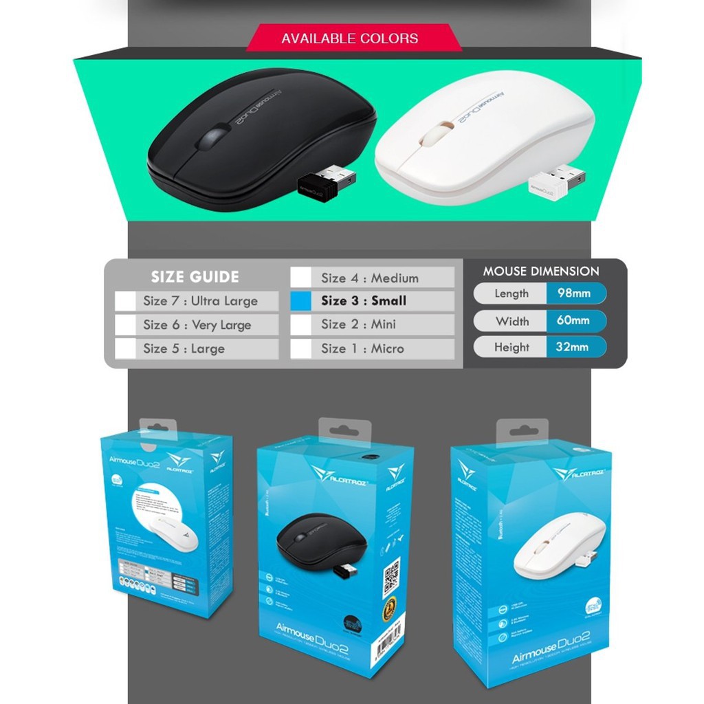 Alcatroz Airmouse DUO 2 Wireless &amp; Bluetooth