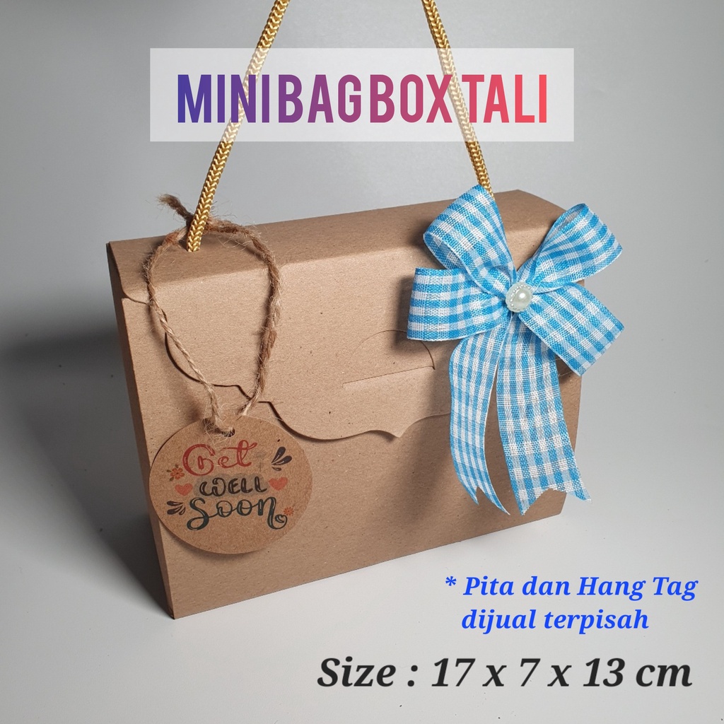 

Dus Hijab Mini Bag Box Tali Gift Box Model Tas Multifungsi - Kotak Hadiah