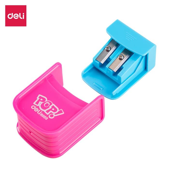 

NEW PRODUK DELI ER00302 PENCIL SHARPENER/RAUTAN-2-HOLE ABS Î¦8MM/Î¦12MM 3C
