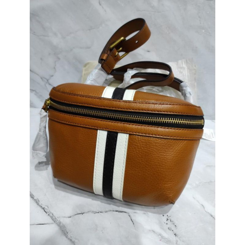tas fossil brena belt bag brown black
