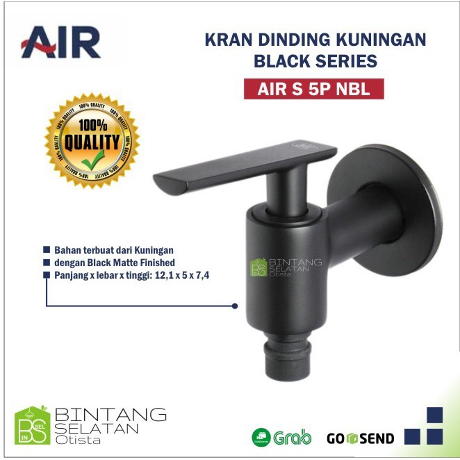 KRAN DINDING HITAM KUNINGAN/ KERAN AIR S 5P NBL BLACK SERIES