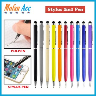 Stylus + Pen 2IN1 Ballpoint Pulpen Smartphone Hp