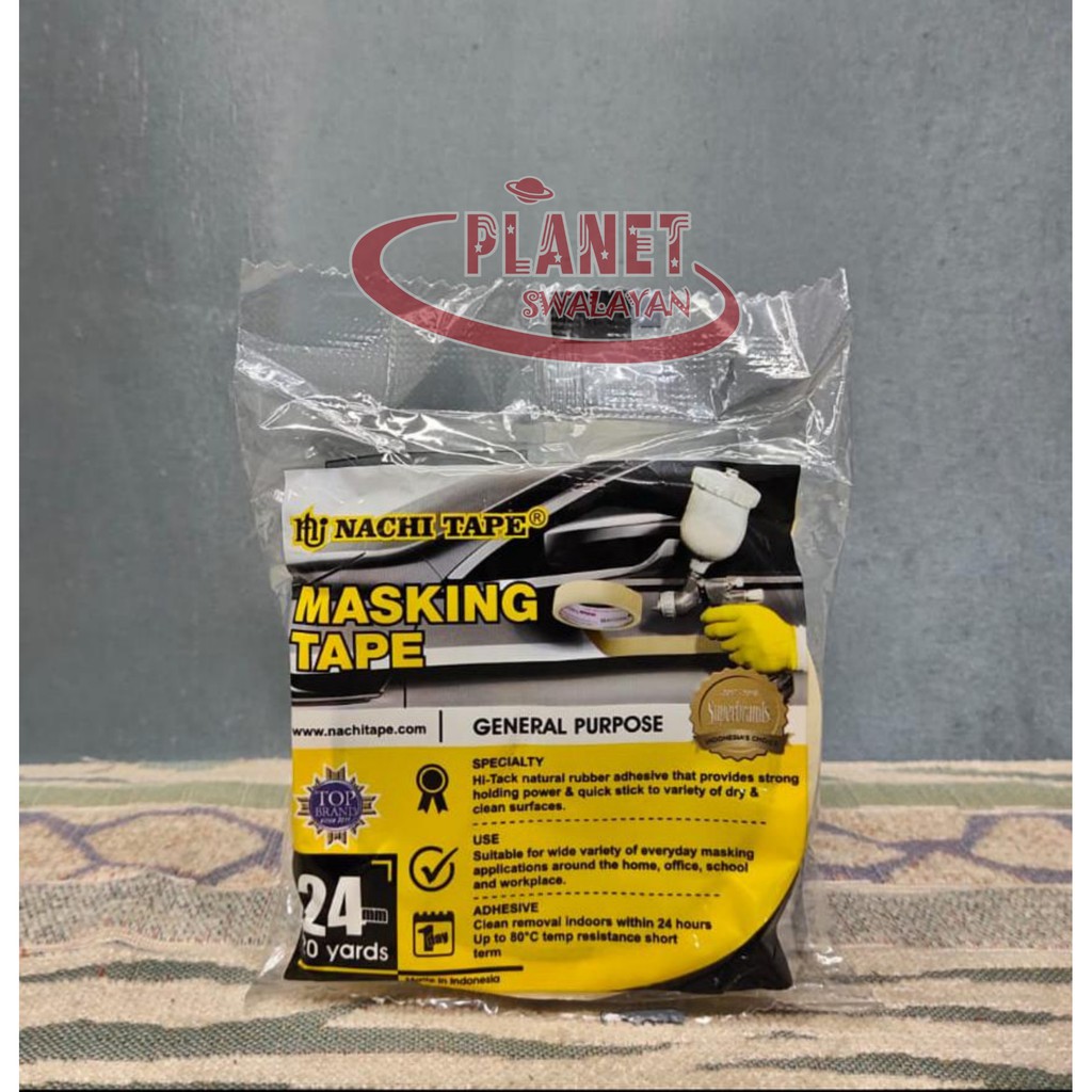 

ISOLASI KERTAS / MASKING TAPE 24 MM X 20 YARDS
