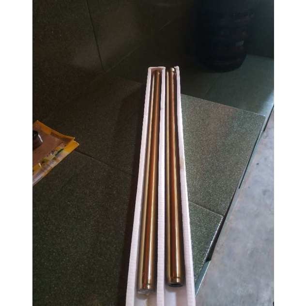as shock shockbreaker sok depan 26mm warna gold pnp satria fu, sonic, nova dush, dll