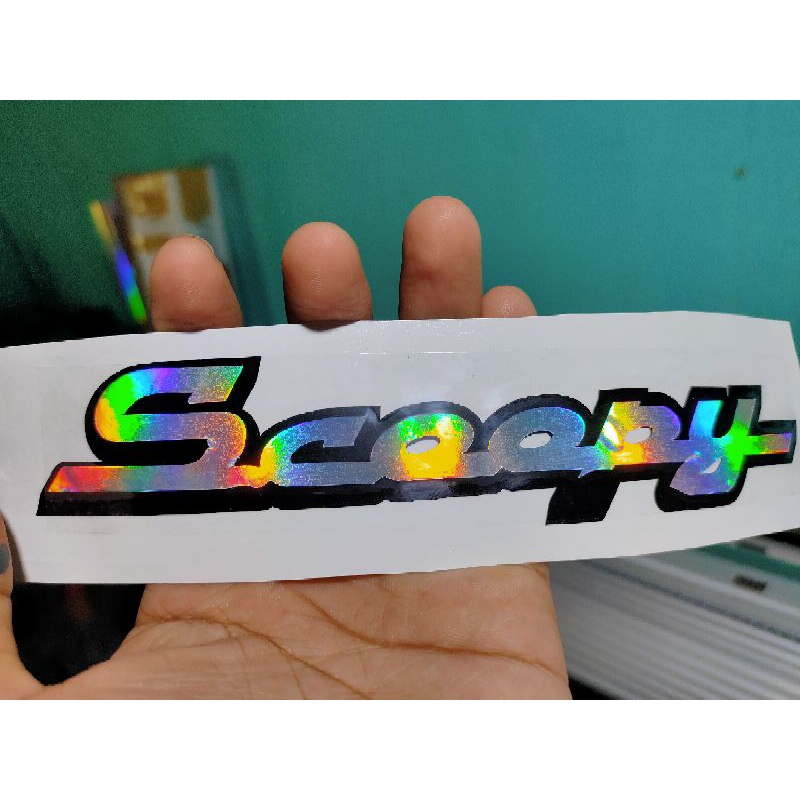 STIKER HOLOGRAM 2 WARNA BISA PAKAI NAMA KAMU  ( HOLOGRAM+HITAM)