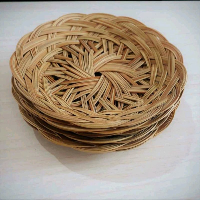 Piring Lidi / Piring Anyam Lidi Harga Grosir