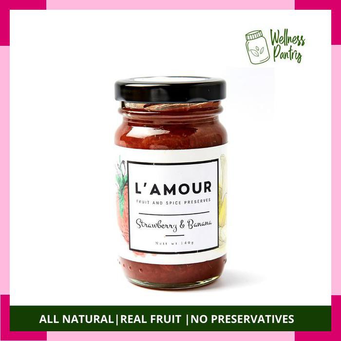 

L’amour Strawberry Banana Fruit Jam Selai Buah 140g