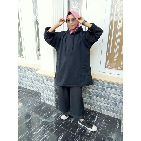 sweater oversize wanita korea