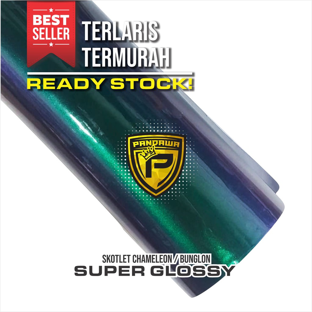 SKOTLET MOTOR DAN MOBIL HITAM TRANSPARAN STIKER BENING SUPER GLOSSY