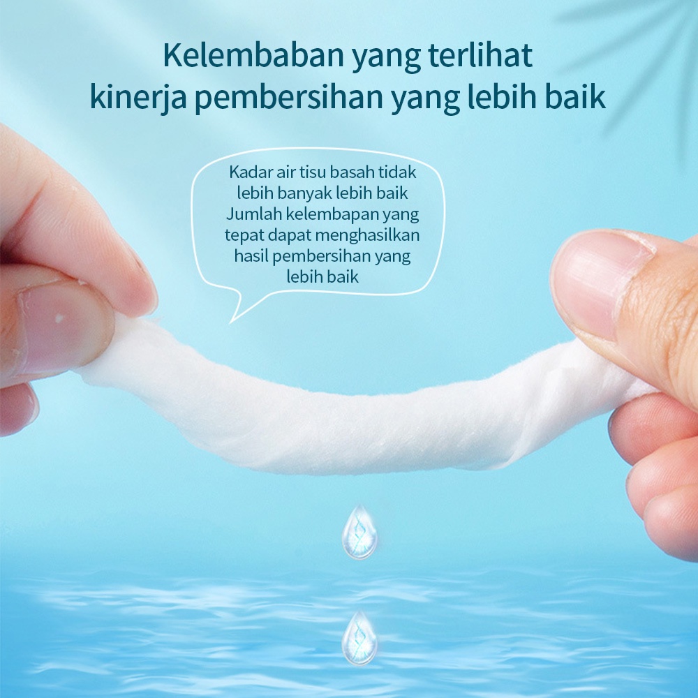 BEVAVAR Tisu Basah Bayi Baby Wipes 80 Sheet Bebas alkohol tanpa pewangi BPA free