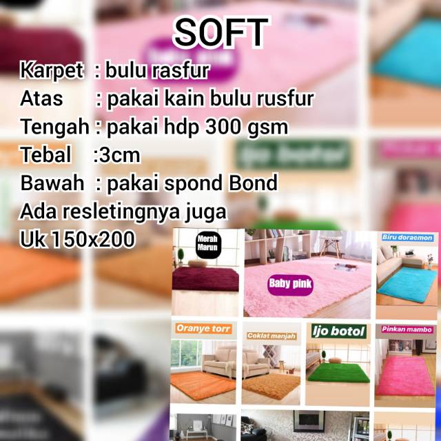 Karpet pillow/karpet soft import