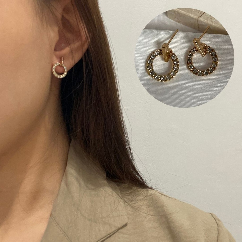 Carinna Earrings / Aksesoris Anting Wanita Anting Korea Murah / Fashion Earrings / Anting Rantai / Chain Earrings / Anting Bunga / Anting Mutiara