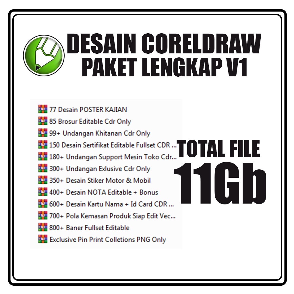 Paket Desain Percetakan Coreldraw Lengkap V1