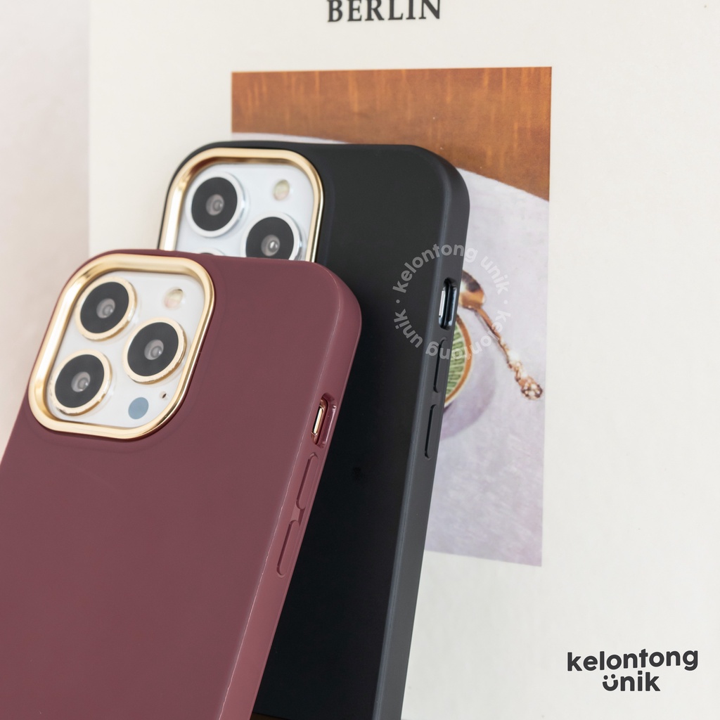 For iPhone - Metalic Matte Color Joint Case