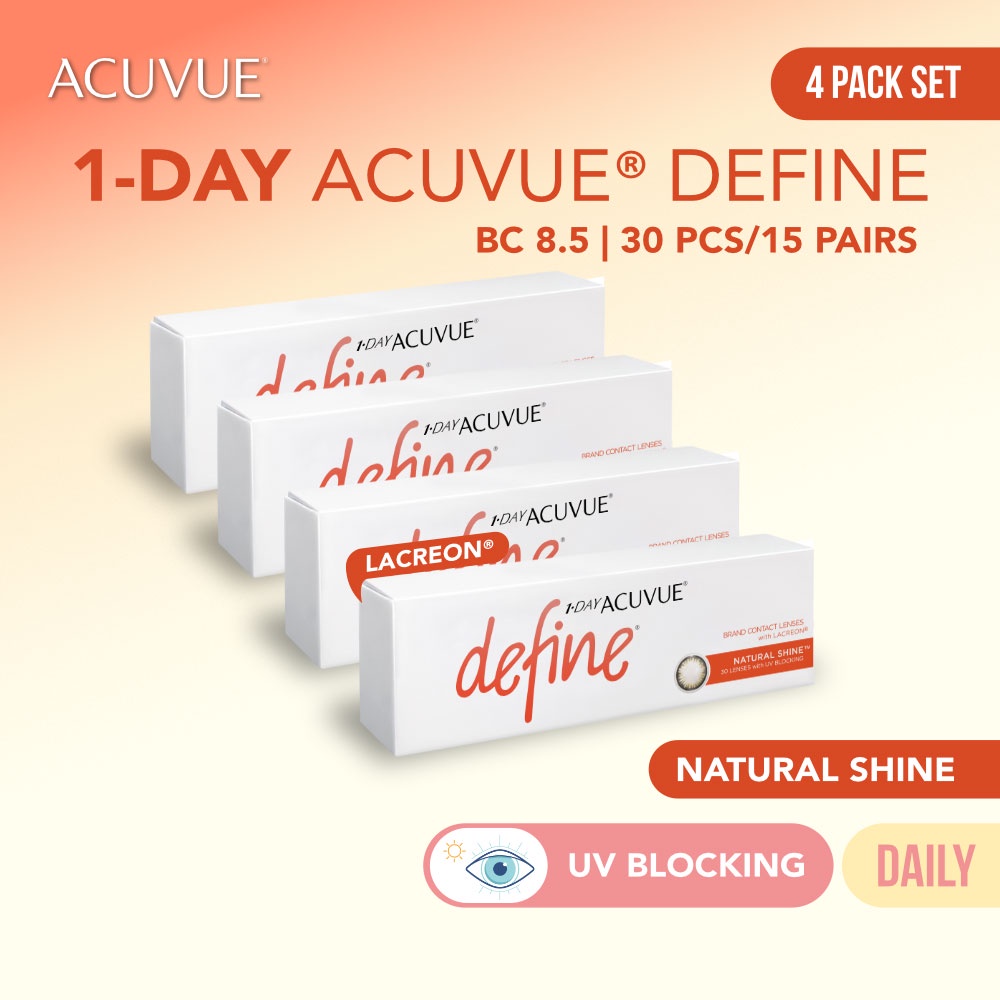 Acuvue Define (Daily) Natural Shine 4 Pack Set