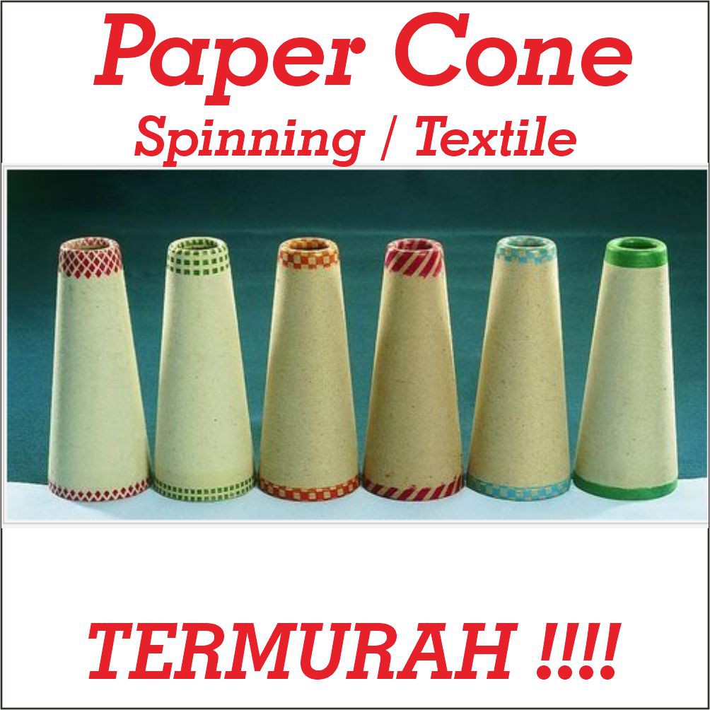 Jual Paper Cone Textile Untuk Benang | Paper Cone Spinning | Yarn Paper ...